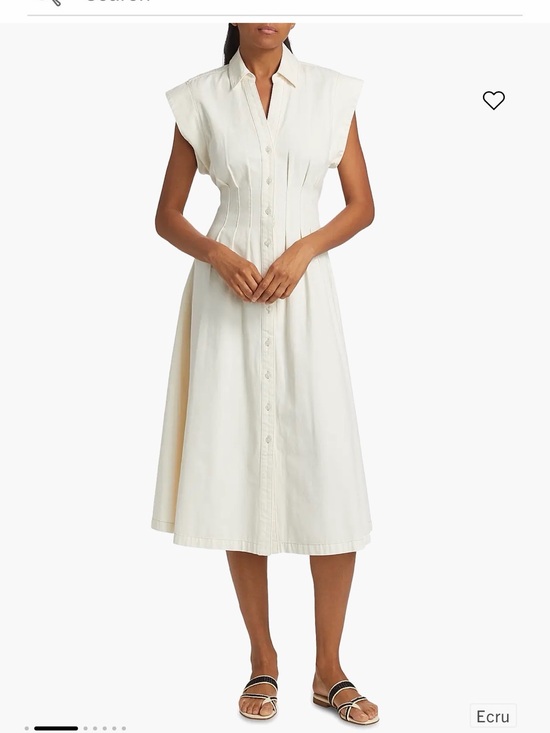 Veronica Beard Dresses & Skirts - Veronica Beard Ruben Button-Front Midi Dress with Structured Waist